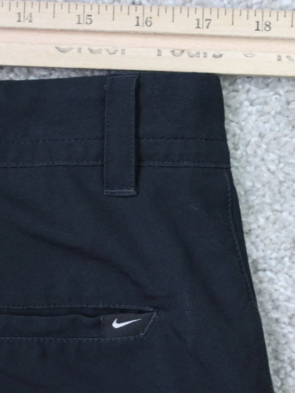 Nike Golf Shorts Men 34 Black/Gray Standard Fit Dri-Fit Modern Print Performance